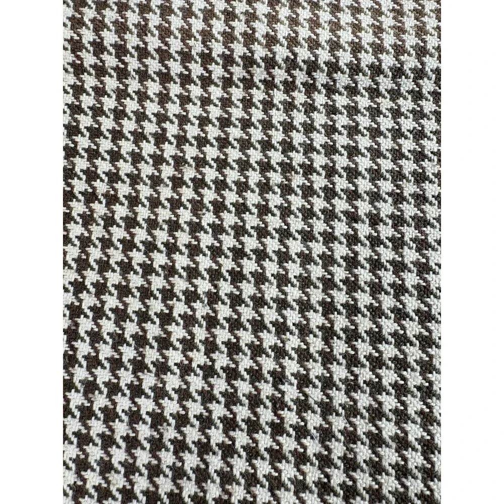 Vintage Houndstooth Pattern Pillow Cover Cotton Square 17